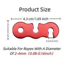 3 Holes Wind Rope Buckles Aluminum Alloy Tent Adjust Buckle Open Style Wind Rope Buckle Camping Picnic Tent Accessories