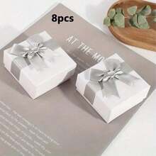 6/4Pcs/1pc, Korean Style Bow Style Jewelry Box Gift BoxNecklace Stud Bangle Jewelry Jewelry Packaging BoxJewelry Box Ring Box, Cheapest Items Available, SmallBusiness Supplies, Packaging Box, WeddingDecorations, Wedding, Gift Box, Wedding Stuff, Wedding Favors For Guest, Gift Boxes Back To School - Multicolor - View 23
