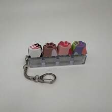 Stress Relief Cat Paw Keychain, Finger Toy, Mechanical Keyboard Switch Tester, Keyring, Desk Accessory, Phone Charm, Novelty Toy, Pop Fidget Toy