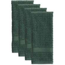 DII Trapo clásico para Platos, 100% de algodón, diseño de Ventana, para Uso Diario en la Cocina, Lavable en Lavadora, 30.48 cm x 30.48 cm, Juego de 6,(Verde Oscuro Sólido Toalla de cocina Terry Waffle) - Multicolor - Ver 2