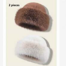 女士户外休闲蒙古帽，时尚头饰，适合秋冬日常穿着冬装 - 帽子 - 查看 11