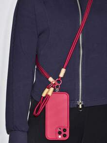 Burgundy Long and Short Ropes + Phone Case