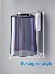 磁吸式悬挂漱口杯，透明简约牙刷杯，家用洗漱杯，壁挂式牙刷杯架