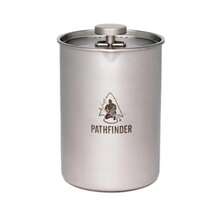 French Press For Camping: Portable And Durable Coffee Maker With Insulated Design For Outdoor Adventures Ideal For Hiking Backpacking And Tent Life Ensures Rich Full-Bodied Brew Anywhere You Go - StainlessSteel - View 1