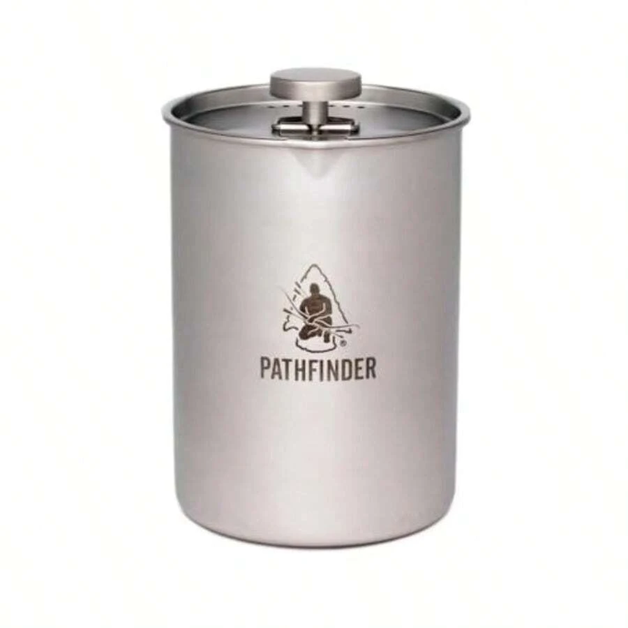 French Press For Camping: Portable And Durable Coffee Maker With Insulated Design For Outdoor Adventures Ideal For Hiking Backpacking And Tent Life Ensures Rich Full-Bodied Brew Anywhere You Go - StainlessSteel - View 1