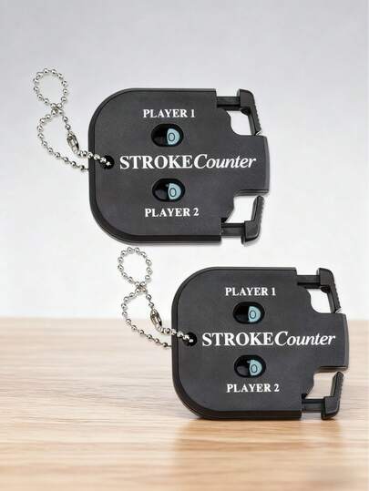 1pc Golf Score Counter Set, Dual Player Scoring Marker, Handheld Mini Digital Golf Tally Counter, Portable Outdoor Sports Clicker Keychain, Suitable For Golf Match Scorekeepers, Golf Accessories