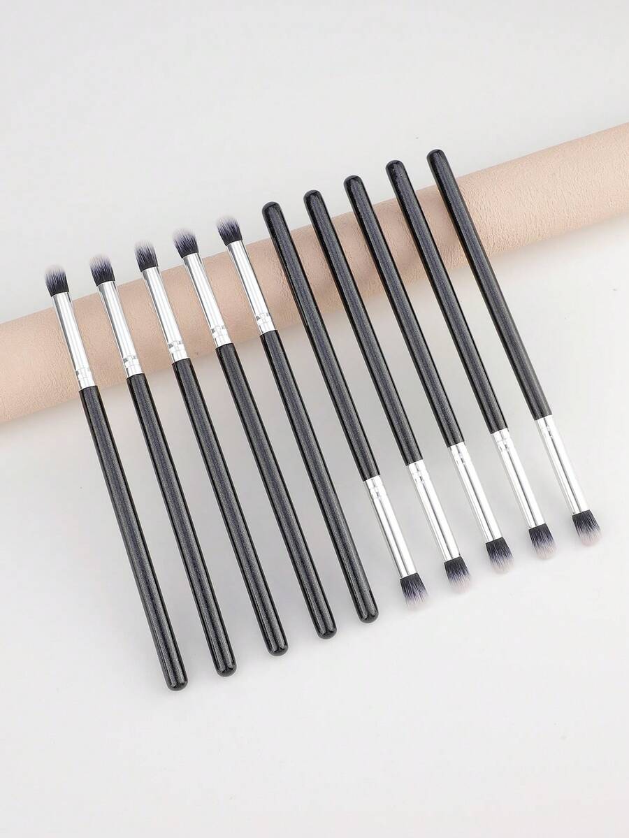 High-Quality Art Brush Set, Ideal For Miniature Model Detailing; Eyelash Extension Cleaning Brush; Eyelash Bathing Brush; Eyelash Shampoo Cleaning Brush; Eyelash Cleaning Kit; Eyelash Extension Gift; Eyebrow Brush; Eyeshadow Brush; Makeup Brushes - Black - View 1