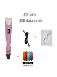 1pc 3D Drawing Pen, DIY Drawing Printing Pen, 3D Doodle Toy, Art Tool, Birthday Gift, Christmas Gift, 9M/25M/50M/100M PLA Refill (Consumables) - Multicolor - View 13