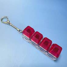 1pc Stress Relief Keychain, Fashionable Keyboard Cap Keychain - Novelty Desktop Accessory, Stress Relief, Made Of PVC/Acrylic/Metal, With Beads And Faux Pearl Trim, Lobster Clasp, Suitable For Hanging On Handbags And Backpacks - Color Mixing - View 8