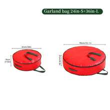 1pc/2pcs/3pcs Christmas Storage Bag, Christmas Ribbon Storage Container, Thick Christmas Tree Ball Rattan Storage Bag, Christmas Decor Plush Ribbon Christmas Storage Round Bag - Multicolor - View 21