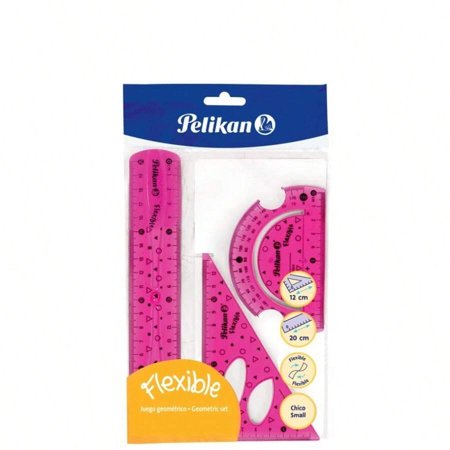 Pelikan Juego Geométrico Flexible 3 Piezas - Chico - como en la foto - Ver 1