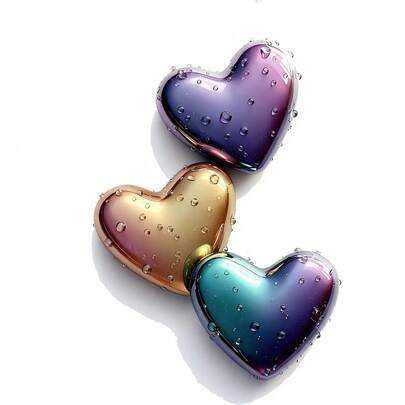 1/2/3pcs Heart-Shaped Heat Transfer Stickers, Suitable For Making T-Shirts And Pillows. Available In Multiple Colors, Durable, Washable Plastic DIY Stickers, Applicable For Backpacks, Cushions, Pants, Sofa Covers, High-Wash And Fade-Resistant T-Shirt Printing.