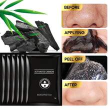 30 piezas máscara de carbón negro, rasguñable para hombres y mujeres, máscara de carbón activado negro, peel cuidado de la piel, hidratación e hidratación, anti-arrugas y blanqueamiento, máscara de eliminación de puntos negros, adecuado para todos los tipos de piel, - Negro - Ver 2