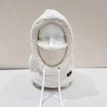 Balaclava 3 em 1 com forro de lã grossa e capuz ajustável por cordão elástico. Leve e quente, ideal para ciclismo, esqui e esportes ao ar livre. Disponível em 4 cores. Perfeita para o Dia das Mães, Dia da Independência, Dia dos Pais, festivais de música, Pamplona Bull Run, Festival Internacional de Edimburgo, Halloween, Natal, Dia dos Namorados e Ano Novo. Quente, resistente ao vento e com forro grosso. - Multicolorido - Ver 12