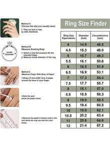 Elegant And Simple Moissanite Engagement Ring, Three-Stone Women's Ring, Half-Bezel Art Deco Wedding Ring, Pear-Shaped Cut, Exquisite Bridal Ring, A Gift For Her. - Nhiều màu - Xem 6