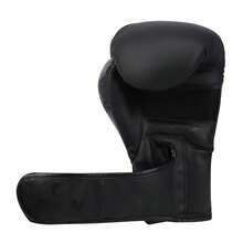 1 Pair Boxing Gloves With Laces, Suitable For Kickboxing, MMA, And Fighting Training - Black - View 6