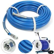 7.5m Airless Paint Spray Hose Tube Pipe 5000PSI Sprayer Fiber Tube For Sprayer Gun High Pressure Cleaner Pipe With Nozzle - Blue - View 3