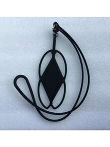 1pc Silicone Neck Strap Adjustable Cell Phone Lanyard