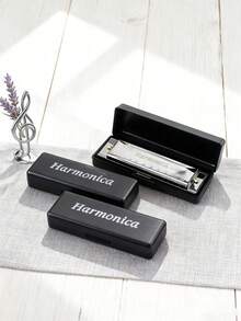 10-Loch Mundharmonika mit 10-Loch Kupferkern, Übungsspielzeug für Anfänger und Geburtstagsgeschenk für Blues Mundharmonika