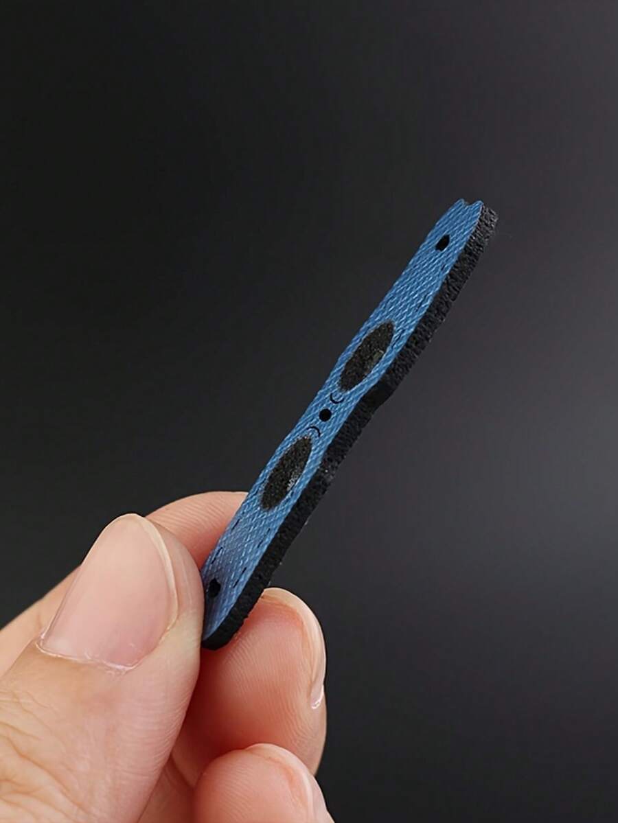 10/20pcs Blue Glossy Slingshot Flat Rubber Bands, Slingshot Ammo Pouch Positioning