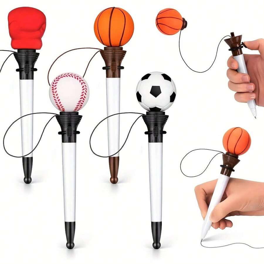 1pc K-Pop Sports Themed Pen Set - A Novel Pen For Sports Fans, Ideal For Birthday Parties, Awards Ceremonies And Party Favors, Birthday Gifts, Prizes, Themed Writing Tools, Fun Stationery, Multi-Pack Pens, Event Planners, Gift Shoppers - Black - View 1
