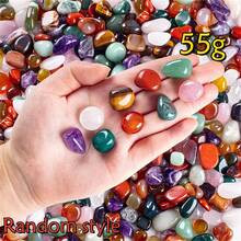 55g/105g/155g/205g Colorful Bohemian Mixed Natural Polished Stones & Crystals Bulk - Assorted Polished Synthetic Gemstones For Home Decor
