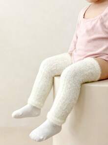 1/6双装婴儿幼儿加厚双面抓绒保暖腿套，秋冬季 - 彩色 - 查看 15