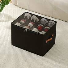 صندوق تخزين الأحذية القابل للطي مع غطاء - مصنوع من قماش أكسفورد، متين وموفر للمساحة، مناسب لخزانة الملابس والتخزين تحت السرير، تصميم مقاوم للغبار مع غطاء قابل للطي، قابل للتكديس لتخزين الأحذية والملابس والاكسسوارات - مثالي للمنزل والمكتب والسكن الجامعي والانتقال - سطح سهل التنظيف، مساعد تخزين منزلي رائع، مدمج وقوي، قابل للطي، مناسب لطلاب الجامعة، تخزين الأحذية والأحذية الطويلة - متعدد الألوان - مشاهدة 10