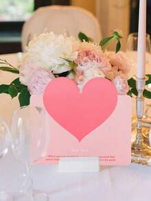 10/30/50/100张可折叠心形贺卡，适用于情人节、周年纪念日、母亲节、鲜花、生日、感谢、婚礼等场合 - 彩色 - 查看 12