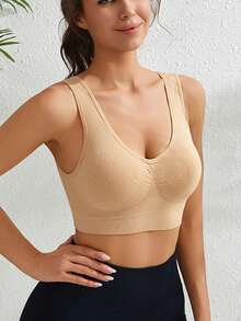 5pcs/Set Women's Wireless Sports Bras, Sexy Supportive Yoga Camisole Activewear For Fitness, Running, Yoga. Please Order One Size Up As The Size Runs Small. - Multicolor - View 6