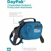 PZW Outward Hound DayPak Blue Dog - Mochila Para Silla De Montar Grande6601 - Bụi tím - Xem 6