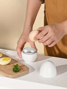 1pc Mini Microwave Egg Steamer With 1/4 Egg Capacity,Egg Shaped Microwave Egg Cooker, Fast Egg Cooker, Portable Kitchen Creative Boiled Egg Cup, Microwave Egg Cooker, Convenient Egg-Shaped Steamer, Food Mini Egg Poaching Container,Aluminum Material, Cooker For Hard Boiled Eggs, Poached Eggs, Special Home-Use Egg Cooker For Soft - Boiled Egg,Home Use,Brunch-Ready