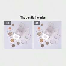 50pcs Square Cardboard Coin Storage Box: Stamp Collection Storage And Album Accessories Super Value Set, Great Gift For Christmas, Halloween, Thanksgiving - Multicolor - View 12