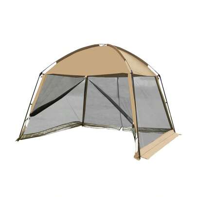 Carpa de acampada y playa al aire libre - Diseño de malla, toldo de sombra resistente al viento y la lluvia