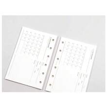 1pc A6 A7 M5 31-Day Habit Tracking Loose-Leaf Replacement Inner Pages, Undate, For Self Discipline Goal Tracker & Habit Development, Daily Check In, Review, Summarize - 31-day Check-in - View 9