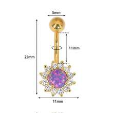 1 chiếc khuyên rốn lấp lánh bằng thép không gỉ 316L 1.6x11mm đính đá Rhinestone nguyên khối bán buôn - Móng rốn (1 cái) - Xem 3