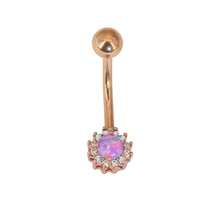 1 chiếc khuyên rốn lấp lánh bằng thép không gỉ 316L 1.6x11mm đính đá Rhinestone nguyên khối bán buôn - Móng rốn (1 cái) - Xem 14