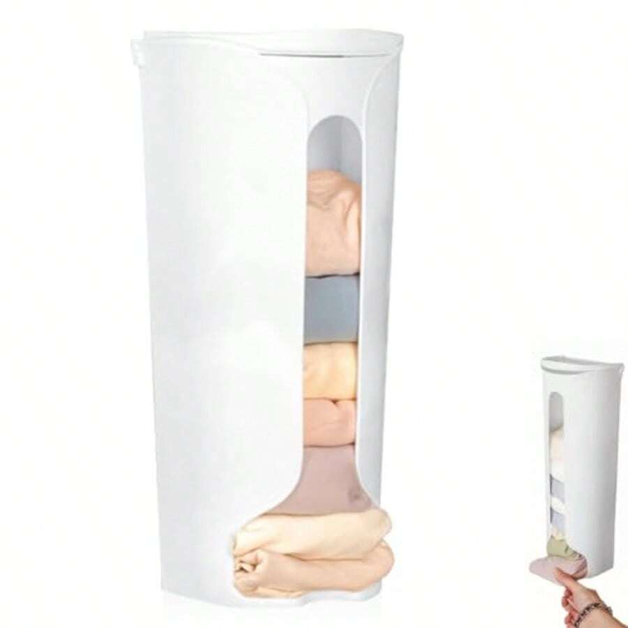 Supvox Caja de Almacenamiento Montada En La pared Organizador de Pared Autoadhesiva Multifuncional Cajón Vertical Caja de Almacenamiento para Guardar Ropa Interior Corbatas Calcetines - Blanco - Ver 1