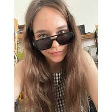 FEISEDY Aviador gafas de sol vintage cuadrados 70s para mujeres y hombres diseño de metal tonos lentes de sol clásicos retro B2752(negro 59 Milímetros) - Multicolor - Ver 4