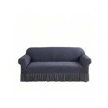 Funda de Sofá de Malla Elástica 3D con Diseño de Burbujas, Falda Decorativa, Lavable, con Buena Elasticidad, Fácil de Instalar, Suave al Tacto y Resistente a la Suciedad.para salas de estar, dormitorios, oficinas y otros espacios.Especialmente adecuado para lugares amigables con mascotas, con gatos y perros.Disponible en varios tamaños. - GRIS - Ver 10