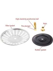 Stainless Steel Kitchen Sink Strainer And Stopper - Hair Catcher And Bathroom/Floor Drain Filter - Silver - View 6