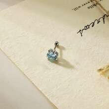 1 قطعة أقراط مسامير بتصميم مخلب تنين مرصعة بالزركونيا المكعبة، مناسبة للمجوهرات الشخصية والحفلات للنساء، تصميم فريد للأذن المثقوبة، هدية مميزة للصديقة، هدية عيد الميلاد - فضي - مشاهدة 4