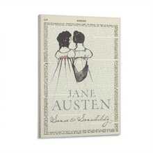 Book Cover Poster Literary Poster Canvas Wall Art Sense And Sensibility Austen Posters For Room Aesthetic And Decor Poster For Bedroom Living Room Office DecorOpen In New Tab. - 彩色 - 查看 2