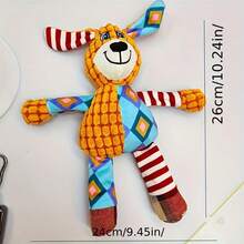 1pc Interactive Plush Dog/Cat Chew Toy With Sound - Pineapple Shaped Chew Stick, Suitable For All Dog Breeds, Dental Care, Puppy Teething, Chewing Training (High Cost-Effective) - Multicolor - View 11