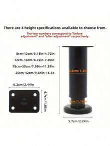 适用于橱柜和电视柜的多功能可调节支腿：提升家具的稳定性和美观度