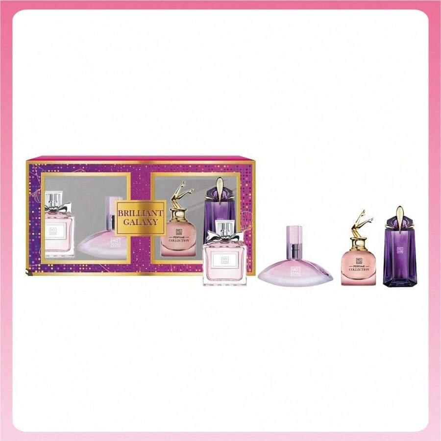 Paquete de regalo de perfume, regalos, aromas para hombres y mujeres, aerosol, aromas de frutas de plantas naturales, aromas duraderos y frescos naturales, fiestas al aire libre, vacaciones de camping en playa, cosméticos para el hogar diarios - Perfume XTZ4137 en 4 botellas - Ver 1