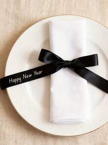 Customized Wine Glass Ribbon, Label Text Can Be Personalized, For Champagne And Wine Decor, Gift Packaging Decoration, Suitable For Wedding, Holiday Party, Gift Wrapping, Flower Bouquet Wrap - Multicolor - View 5