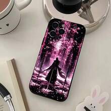 B-Bleach Anime K-Kuchiki Byakuya Phone Case Silicone Soft  Compatible With  17 16 15 14 13 12 11 XS Plus Pro Max Plus Cover Compatible With  17 Pro Case,  17 Pro Max Case,  17 Case,  16 Pro Case - z4 - 查看 5