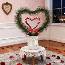 4个红白相间心形装饰签，情人节花束装饰、餐桌摆饰、DIY婚礼、生日派对装饰、浪漫礼物点缀 - 紅白色 - 查看 7