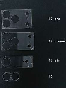 适用于 17/17 Pro/17 Air - 5 片高清镜头膜，防刮花、防指纹、高清晰度、高分辨率触摸屏，防污、防尘、防指纹、防刮花保护膜 - 無色 - 查看 6